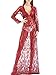 Yomoko Women Sexy Deep V-Neck Lace Maternity Photography Maxi Dress Wine Red