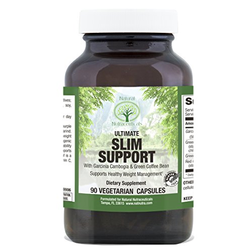 Ultimate Slim Support by Natural Nutra – Weight Loss Supplement with Garcinia Cambogia, Green Coffee Beans, Raspberry Leaf, 90 Capsules