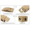 MODEHUAYING-Natural-Seagrass-Mat-Bed-Hideaway-Toy-Hand-Woven-for-Rabbit-Guinea-Pig-Chinchilla-Ferret MODEHUAYING Natural Seagrass Mat Bed Hideaway Toy, Hand Woven for Rabbit Guinea Pig Chinchilla Ferret