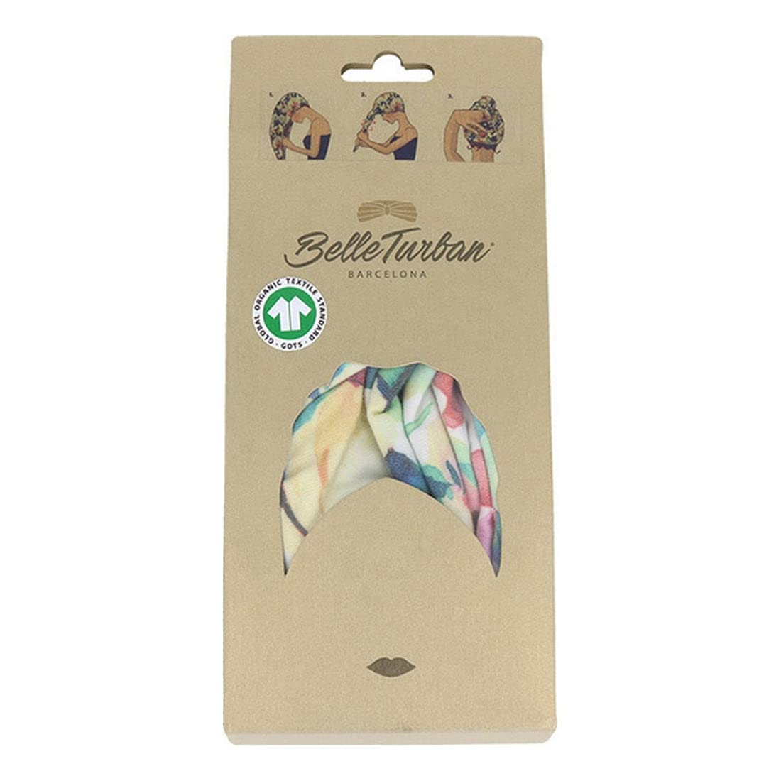 Dikson Muster Belle Turban Turban Blue Flowers, Standard