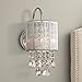 Possini Euro Design Silver Line Modern Wall Sconce Lighting Chrome Silver 12