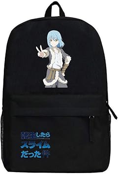 Amazon Com Gumstyle That Time I Got Reincarnated As A Slime Anime Casual Daypack Backpack Sports Bag For Short Trips Black 19 Kids Backpacks