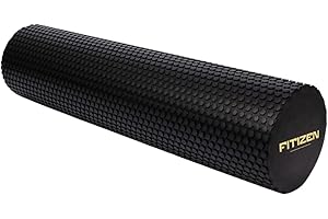 Fitizen Foam Roller – Muscle Massage Rehab Stiff Back Pain Physical Therapy Deep Tissue Firm Exercise Equipment Home Gym Stress Yoga Pilates for The Fit Citizen by FitNation