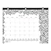Blueline 2018 Monthly Coloring Mini Desk Pad Calendar, Botanica, January - December, 11 x 8.5 inches (C2917211-18)