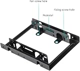 DEEPFOX 2.5" SSD HDD to 3.5" Bay Mounting Bracket Adapter Kit w/SATA Cable view 5