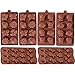 6 Pack Silicone Baking Molds, Dinosaur Mold Forest Theme Animal Mould with Shape of Dinosaur,Bear,Lion,Bee,Butterfly Etc, Food Grade Kid Molds for Cake Candy Chocolate Jelly Ice Cube Small Soap Making