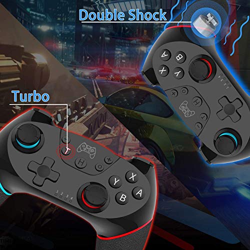 Gamory Wireless Controller for Nintendo Switch,Wireless Pro Controller for Nintendo Switch, Switch Controllers Gamepad with Adjustable Turbo Dual Shock Gyro Axi