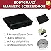 Bodyguard Magnetic Screen Door - Full Frame Velcro, Fits Door Size up to 34 x 82-Inch, 28 Sewn-in Magnets, Heavy Duty Mesh Curtain, Easy Installation, No Gap, No Falling