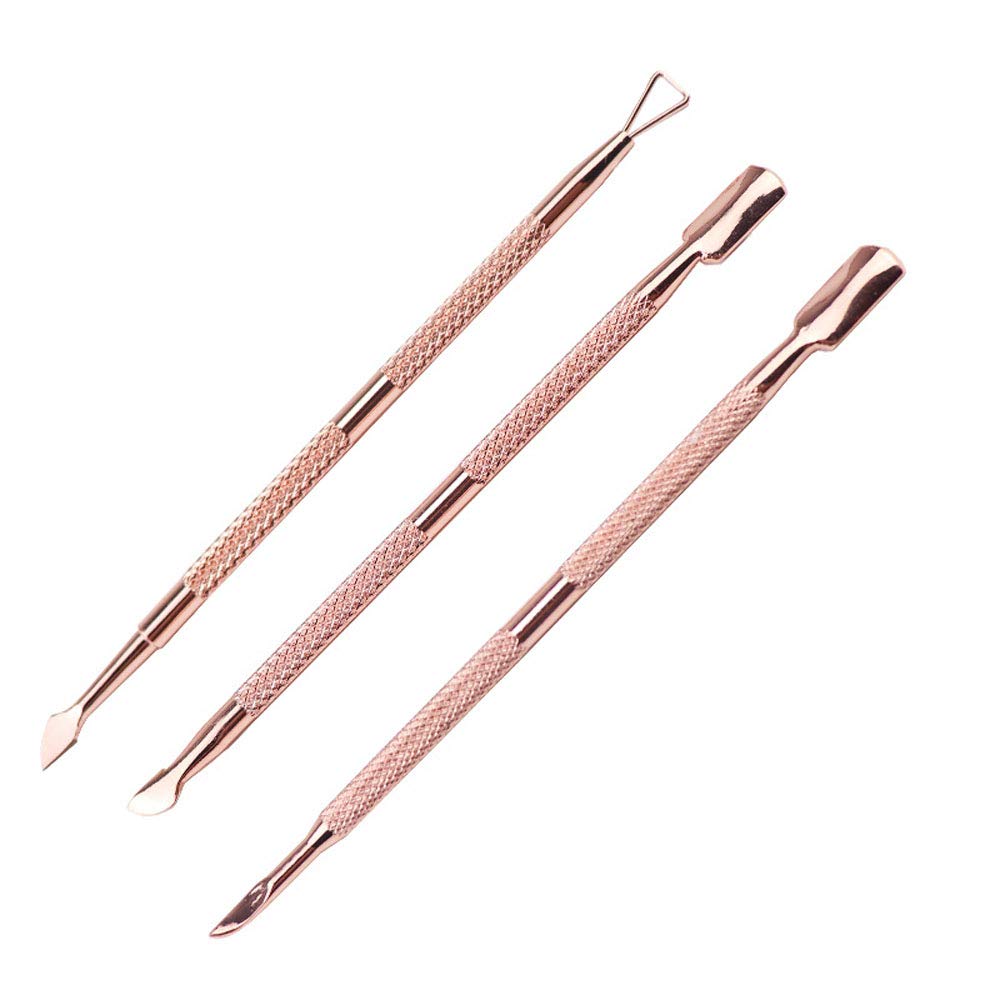 JUNHCZOY Cuticle Peeler Scraper Remove Gel Nail Polish and Cuticle Pusher and Spoon Nail Cleaner, Durable Pedicure Manicure Tools for Fingernails Toenails: Beauty
