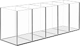 Uquelic 5-Compartment Clear Acrylic Pen Organizer Desktop Tidy