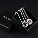 Fate Love Stunning 2pcs His & Hers Couples Gift Crown Pendant Love Necklace Set for Lover Valentine