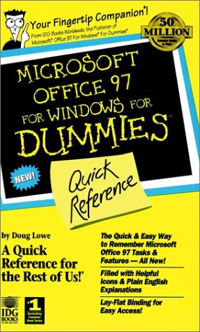 Microsoft Office 97 For Windows For Dummies: Quick Reference by Doug Lowe