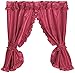 Madison Starlite Deluxe Swag Shower Ruby Bathroom Window Curtain