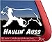 Haulin' Auss | NickerStickers® Australian Shepherd Aussie Vinyl Window Auto Decal Sticker