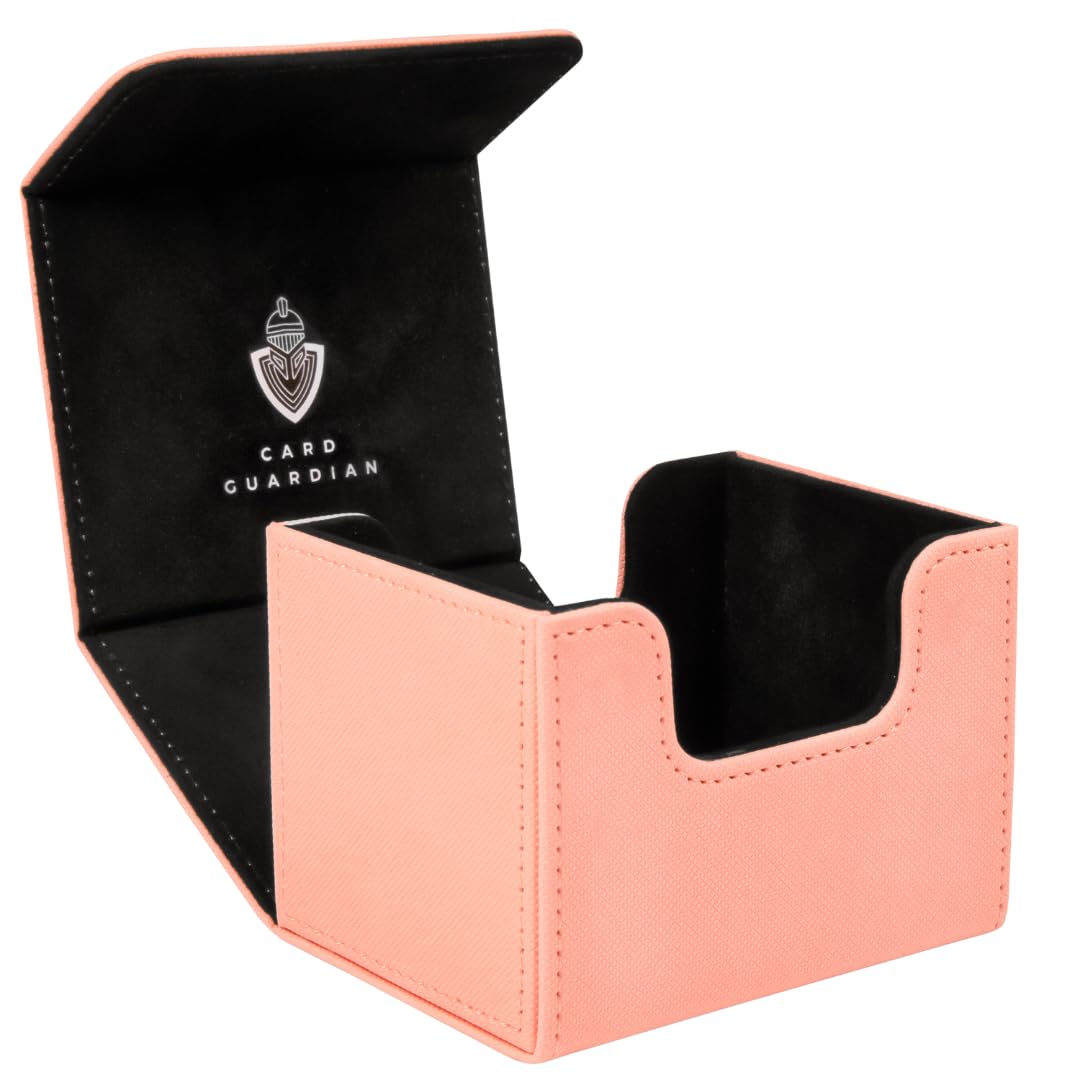 Card Guardian - Premium Deck Box for 100+ Cards for Trading Card Games TCG (Pink)