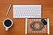 Beautiful Rug Mousepad, Office Decor Desktop Oriental Rug, Computer Mousepad, Persian Desk Rug Coaster Mouse Pad