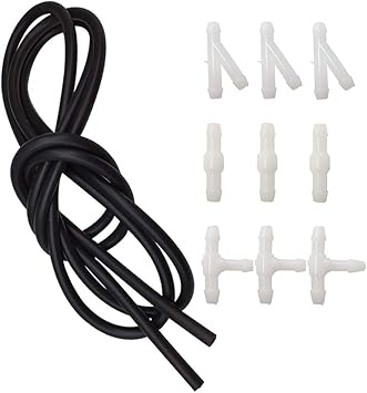 Amazon Com Buennus Universal Car Windshield Washer Hose Repair Kit 200cm 78 8inch Windshield Wiper Fluid Tube With 9 Pieces Hose White Connectors Wiper Fluid Hose Kit Connect Car Water Pump And Wiper Nozzles Automotive