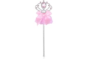 Lovelyshop Metal Princess Wand with Bowknot for Kids