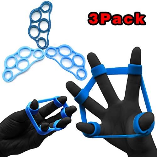 CMD Finger Stretcher Hand Resistance Bands Hand Extensor Exerciser Finger Grip Strengthener Strength Trainer Gripper Set (Finger Exerciser)