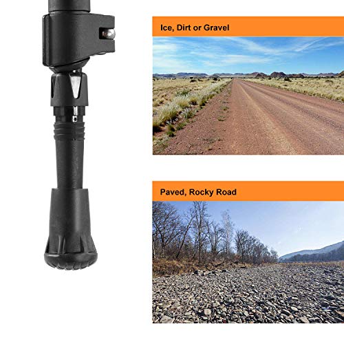 Andake Ultralight Trekking Pole, Aircraft-Grade 7075 Aluminum Anti-Shock Walking Sticks with All Terrain Accessories and Carry Bag, Collapsible for Hiking, Mountaineering, Camping - Thumbnail 2