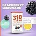 310 Lemonade Blackberry - Slimming Lemonade Helps Restore PH Balance to Your Body Sugar-Free and Caffeine-Free Water Enhancer Beverage Includes 30 Individual Servings