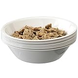 White 28-ounce Plastic Cereal/Soup Bowls | set of 8
