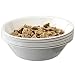 White 28-ounce Plastic Cereal/Soup Bowls | set of 8