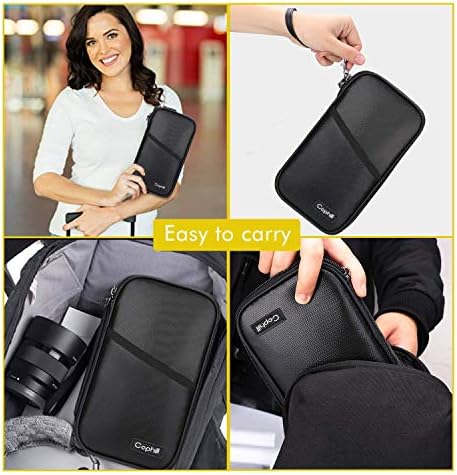 Fireproof Family Travel Itinerary Passport Holder Wallet Travel Accessories RFID Blocking Document Organizer Case with Strap for Women & Men 7 Fireproof Family Travel Itinerary Passport Holder Wallet Travel Accessories RFID Blocking Document Organizer Case with Strap for Women & Men