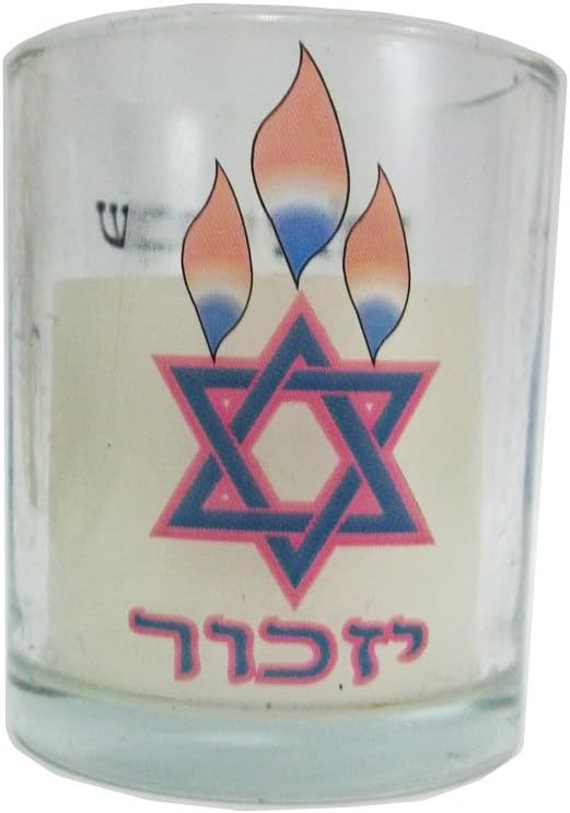 Memorial Yahrzeit Candle Yizkor Flame Amazon.co.uk Lighting