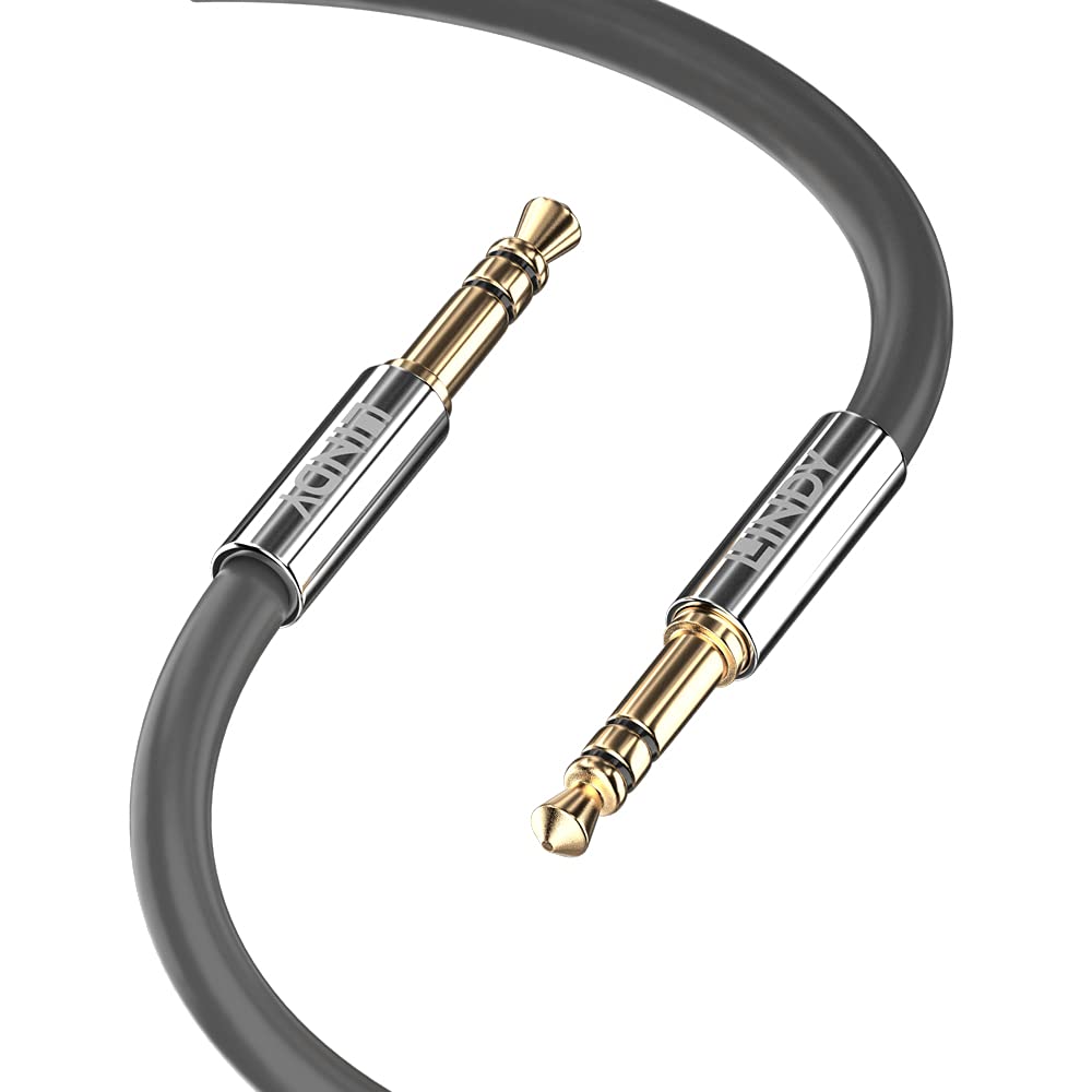 Lindy 3.5mm Audio Cable, Cromo Line Grey, 3m
