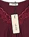 Vivilli Women's Soft & Comfy Lace V Neck Shirts Pleated Flowy Knit Tank Tops