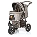 TOGfit Pet Roadster – Luxury Pet Stroller for Puppy, Senior Dog or Cat | Easy Foldable Three Wheels Travel Pet Jogger max. Loading 70 lb, Mattress Included – Graythumb 2
