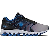 K-Swiss Men's Tubes 200 Training Shoe - Wide Toe Box Shoes Walking Running Gym Athletic Sneakers, Black/Brilliant Blue/Vapor Blue White, 8.5 XW