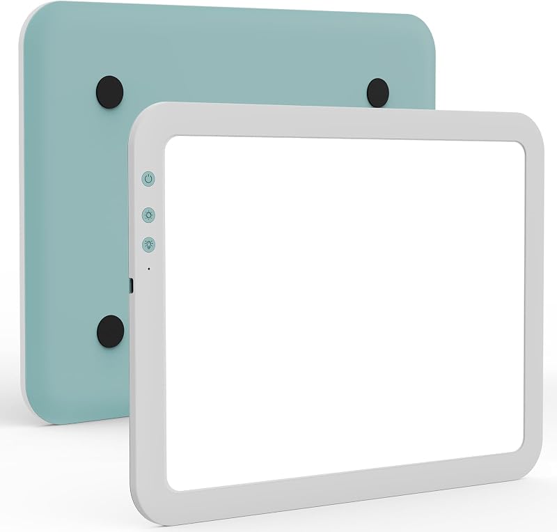 TOHETO A3 Rechargeable LED Light Pad 3 Color 6 Levels Brightness Wireless