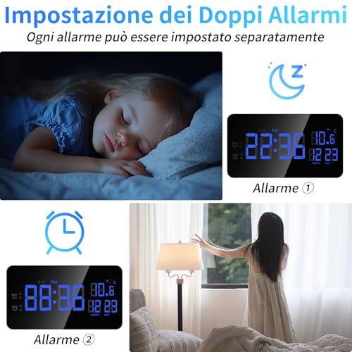 Nisanmoon WiFi Spy Camera 2.4/5G, HD 1080P Hidden Camera, Mini Wifi Camera Alarm Clock, Hidden Spy Camera with Night Vision, Motion Detection, APP Remote View