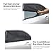 Car Window Sun Shade 4 Piece Set includes Side Window Sun Shade (2 Pieces), WindShield Sun Shade, Rear Window Sun Shade, All Easily Folded to Store in Quality Pouch AND Bonus Gift - Non-slip Dash Mat