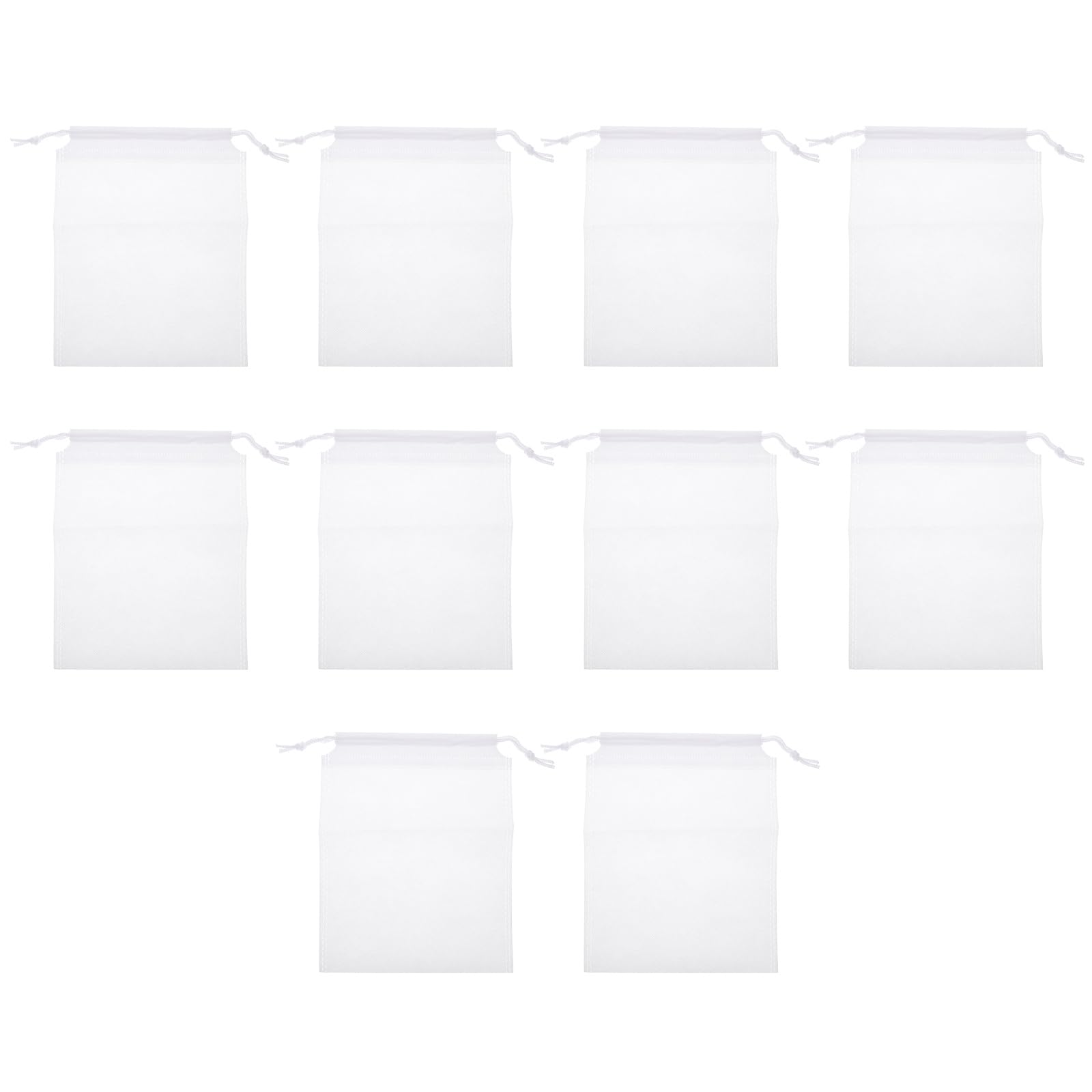 INOOMP Bait Bag 7.87X6.30 Inch Non-Woven Fishing Cloth Sack with Drawstring Closure for Bait Storage Crabbing and Shell Collecting