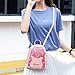 Fashion Sequin Lady Shoulders Small Backpack Letter Purse Mobile Phone Messenger Bag (Pink)