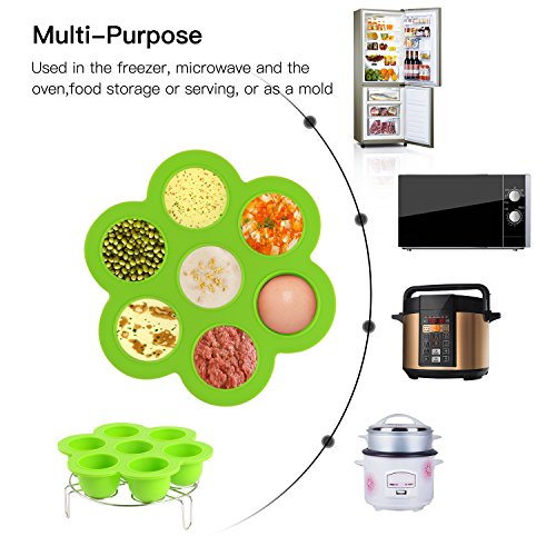 image for Sonyabecca 3pcs Silicone Egg Bites Mold + Egg Steamer Rack + Cake Pan 