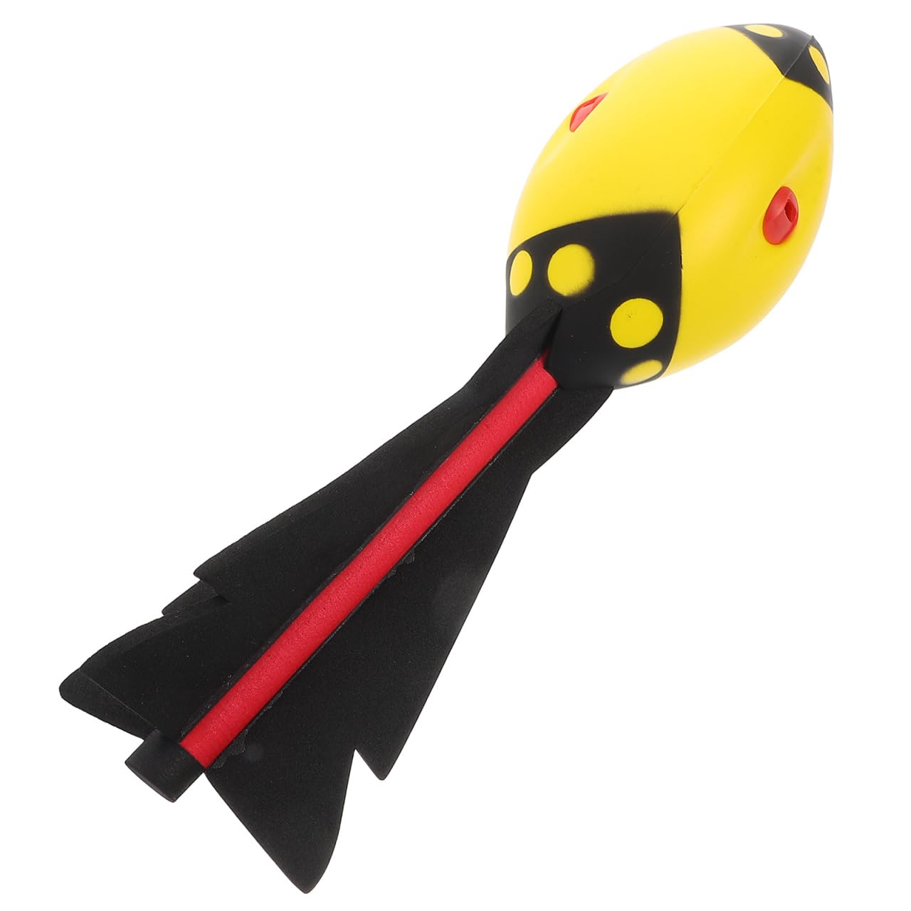 UKCOCO Soft Foam Javelin for Kids - Whistling Aero Rocket Throwing Toy - PU EVA AerodynamicTorpedo with Howling Sound for Garden Games, Athletics Practice & Outdoor Sports (Yellow)