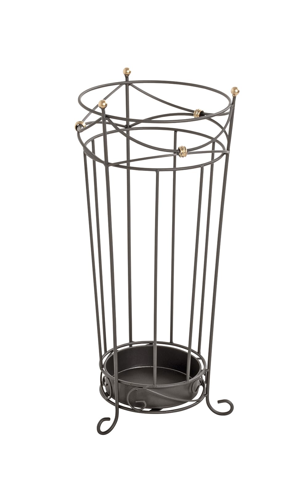 HAKU Umbrella Stand Anthracite, Metal - Dim.: H 55 cm X Ø 24 cm, Style: Traditional