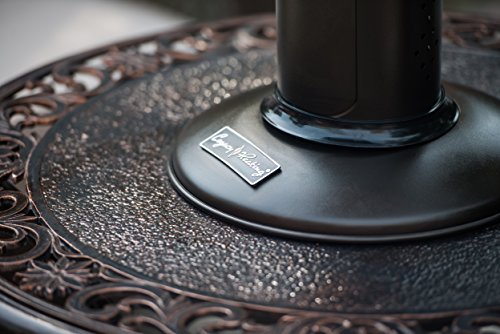LEGACY HEATING Tabletop Patio Heater, Mocha powder coated finish
