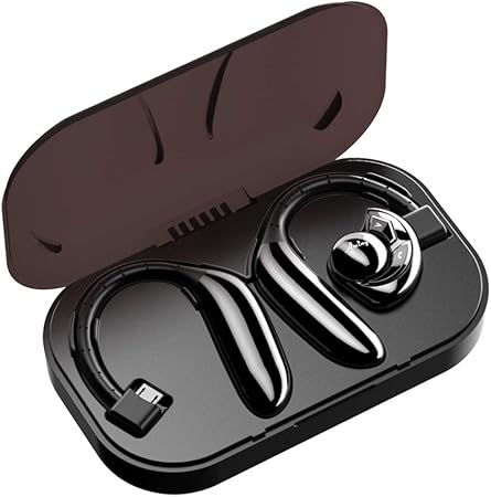 Amazon Co Jp 進化版bluetooth5 0 Bluetoothイヤホン片耳 耳掛け式 超大容量バッテリー2個付き Brywin Bluetoothヘッドセット 左右耳兼用 ノイズキャンセリング通話 マイク内蔵 収納ケース付き ｖ5 0完全ワイヤレスイヤホン Ipx6防水 防滴 Ios Android適用