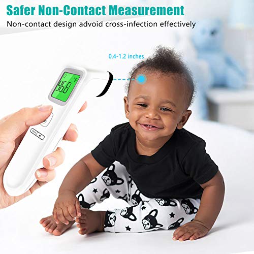 Forehead Thermometer, No Touch Digital Infrared Thermometer for Fever