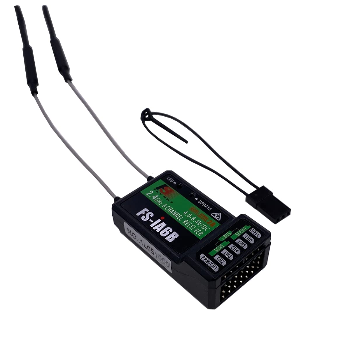 DTXMX Flysky FS-iA6B Receiver 6CH 2.4G AFDHS2A Support PWM/PPM/i-Bus Output Compatible with FS-i6 FS-i6X and FS-i6S RC Transmitter Radio Remote Control