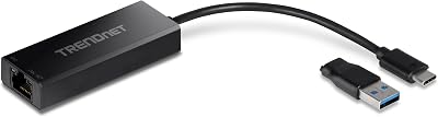 TRENDnet TUC-ET2G USB-C 3.1 to 2.5 Gigabit Ethernet LAN Adapter MacBook