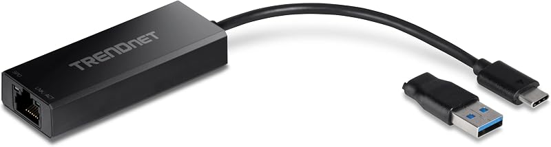 TRENDnet TUC-ET2G USB-C 3.1 to 2.5 Gigabit Ethernet LAN Adapter MacBook