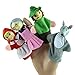 Start 4PCS/Set Little Red Riding Hood Finger Puppet Toys Storytelling Doll