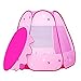 POCO DIVO Fairy Vase Tent Princess Playhouse Pink Playpen Girls Ball Pit Kids Pop-up Hexagon Mesh Play Tent
