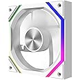 ICOLER Jungle Leopard XH 120 White Edition ARGB and PWM case Fan 120mm Axle core CD Structure Chassis Fan Suitable for Computer Case & CPU Cooling